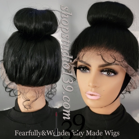 Bun 360° free part HD lace wig - Picture 1 of 6